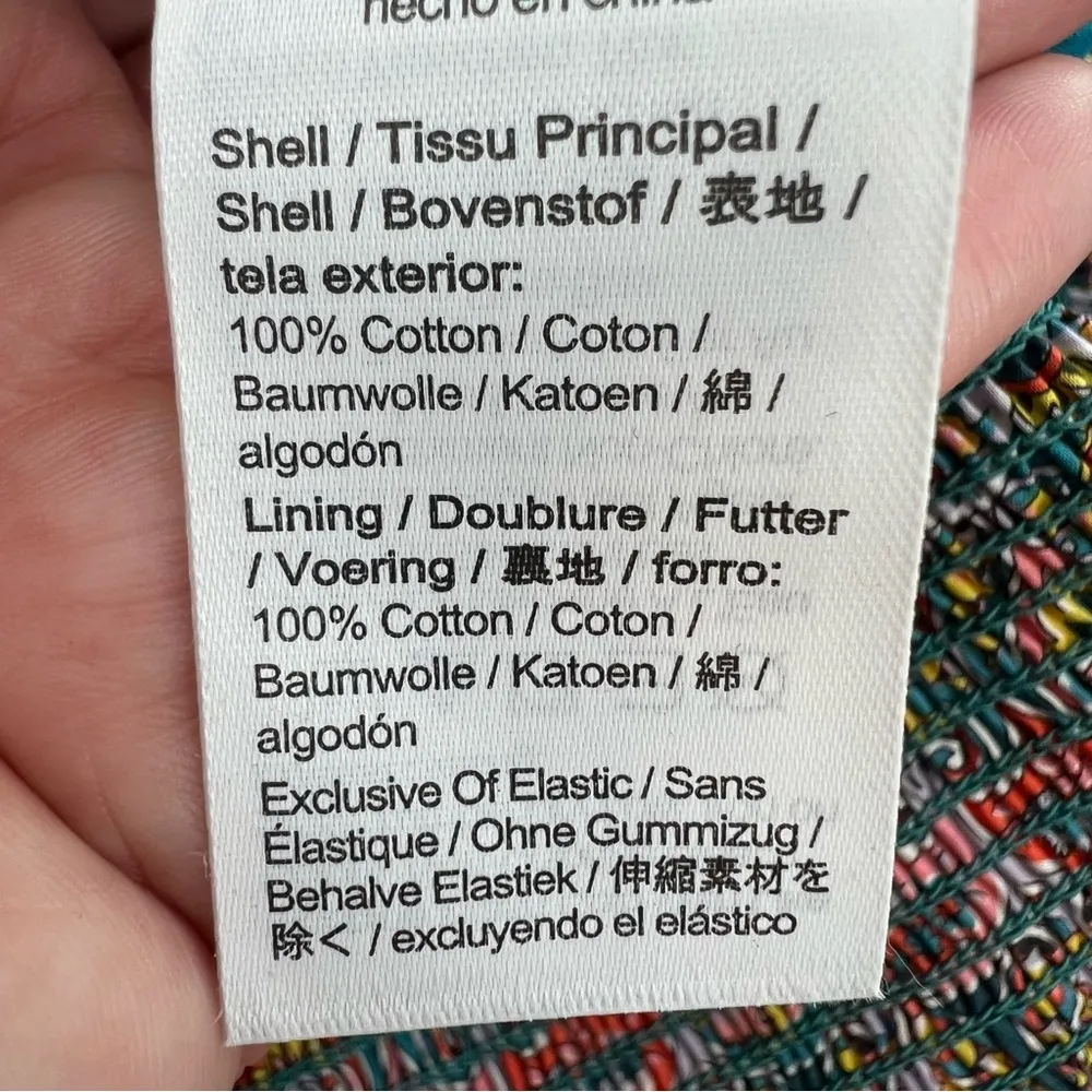 J. Crew Smocked organic cotton mini skirt in Liberty Giorgia Duke fabric sz L - Image 6