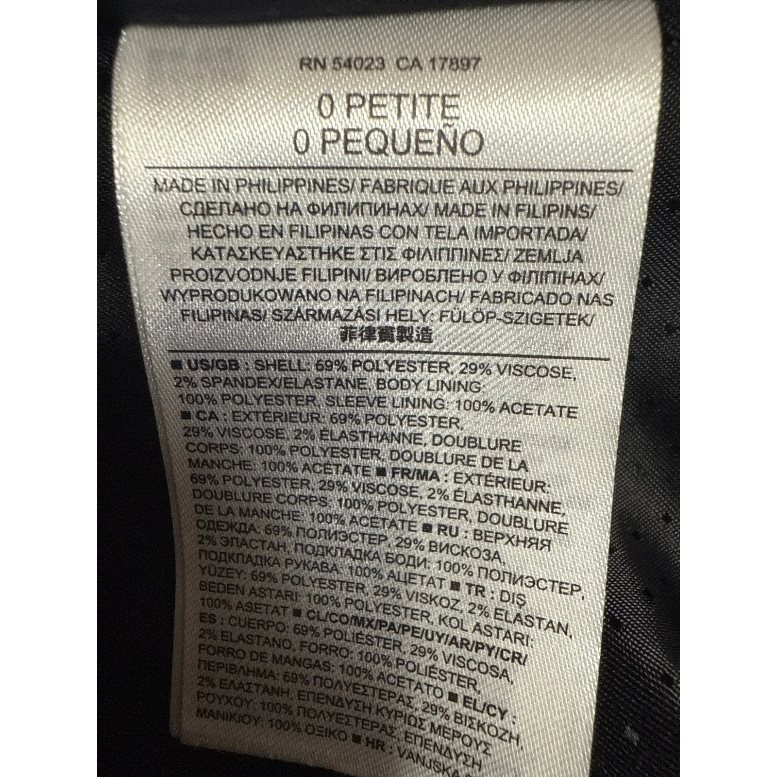 Banana Republic Women's Gray One Button Collar Long Sleeve Blazer Coat Jacket 0 - Image 4