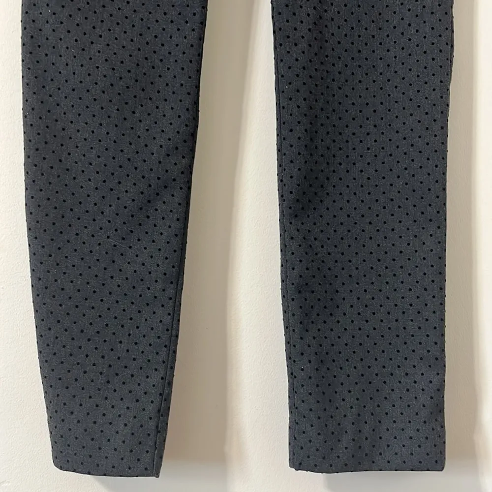 LOFT Marisa Skinny Grey Black Pin Dot Detail Business Casual Pants Size 2 - Image 5
