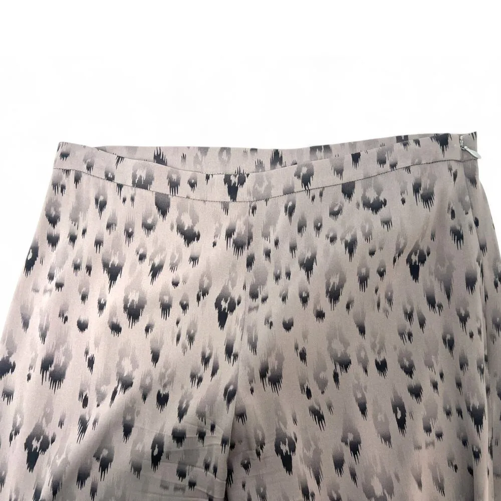 Rebecca  Taylor 6 Silk Pant Trouser Animal Print Leopard Cheeta 31" Straight Leg - Image 2