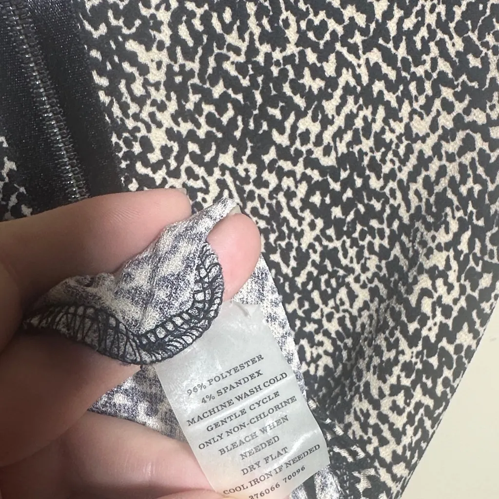 Ann Taylor Speckle Brown Black Career Top | Medium Petite - Image 5