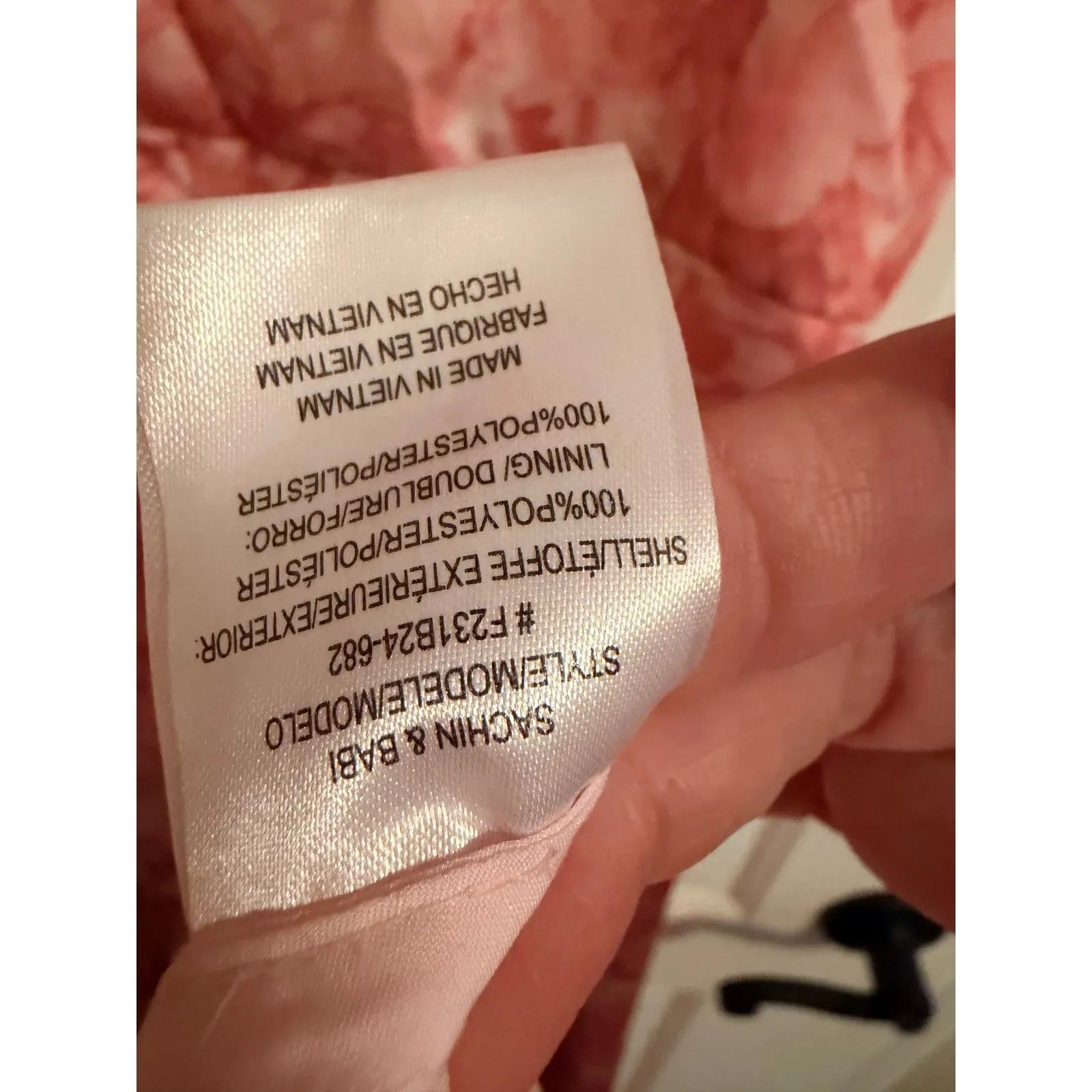 SACHIN & BABI Pink Floral Square Neck Flutter Sleeve Bow Back Maxi Dress Size 10 - Image 10