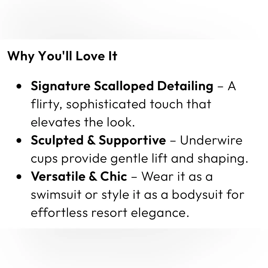 Love & Bikinis Malibu scalloped one - Image 5