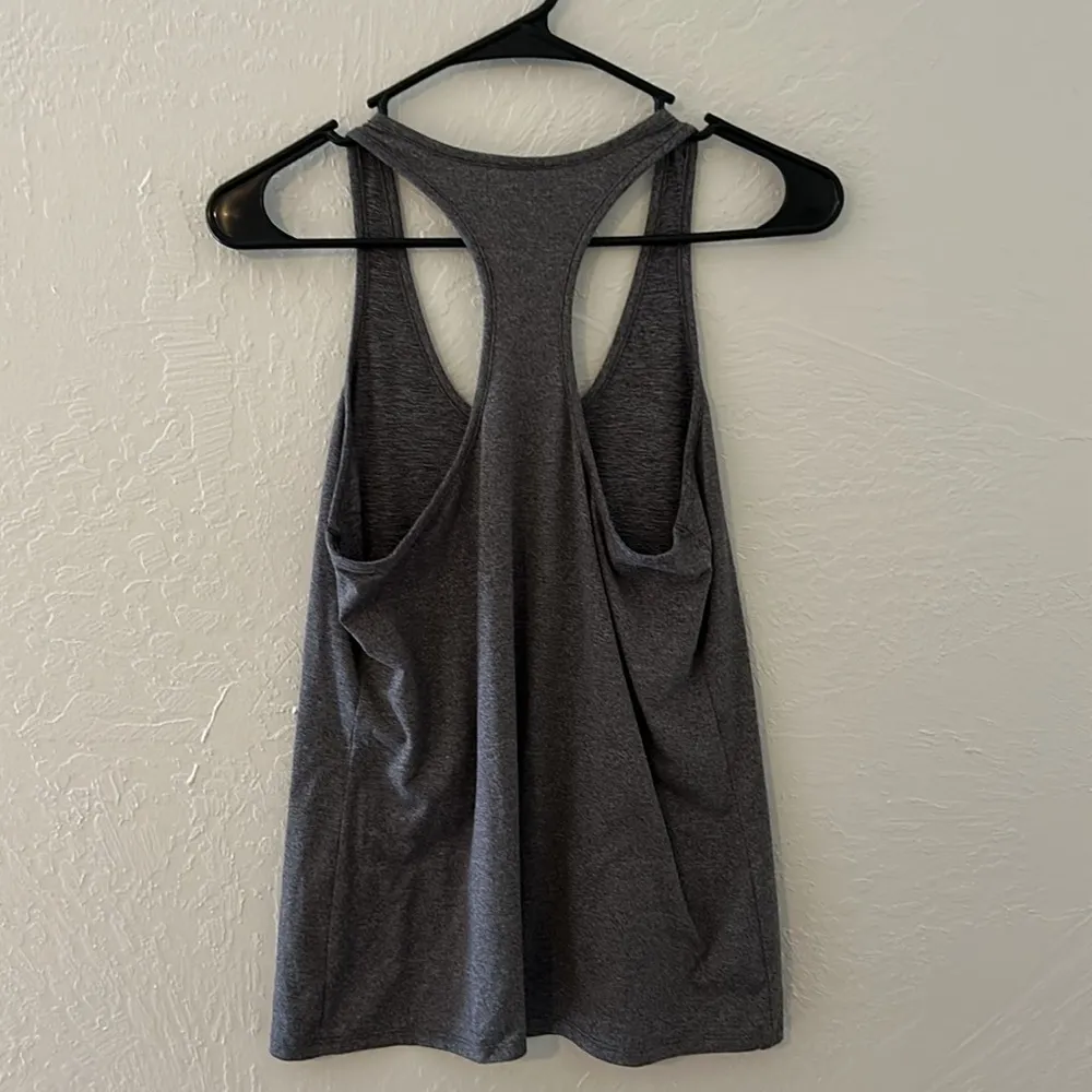 Gray Avia Stretchy Athletic Racerback Tank - Image 3