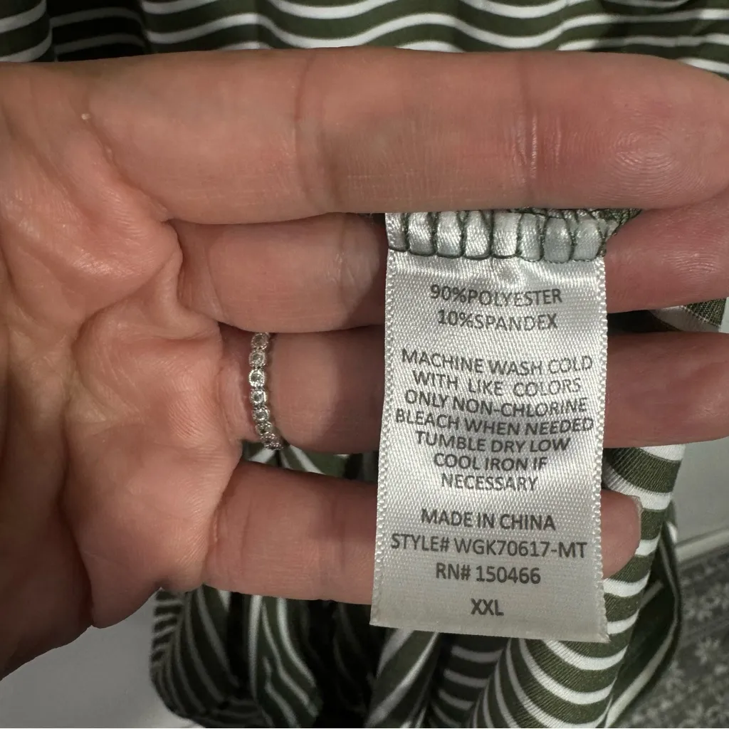 New Stitch Fix Market & Spruce Striped Maternity Dress Rusched Sides‎ Size XXL - Image 5