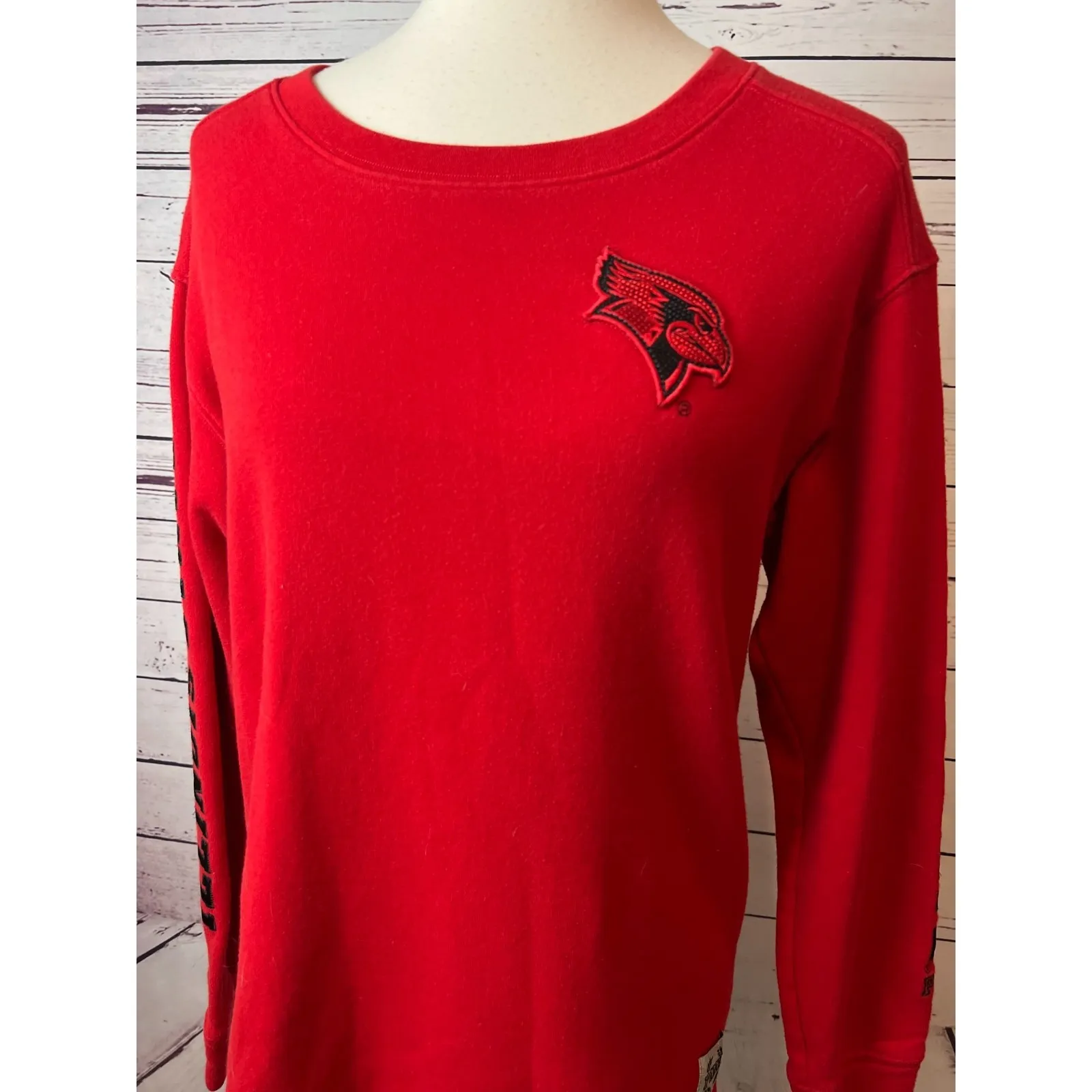 5th & Ocean Illinois State ISU Redbirds Small Victorias Secret Sweatshirt Sequin - Image 2