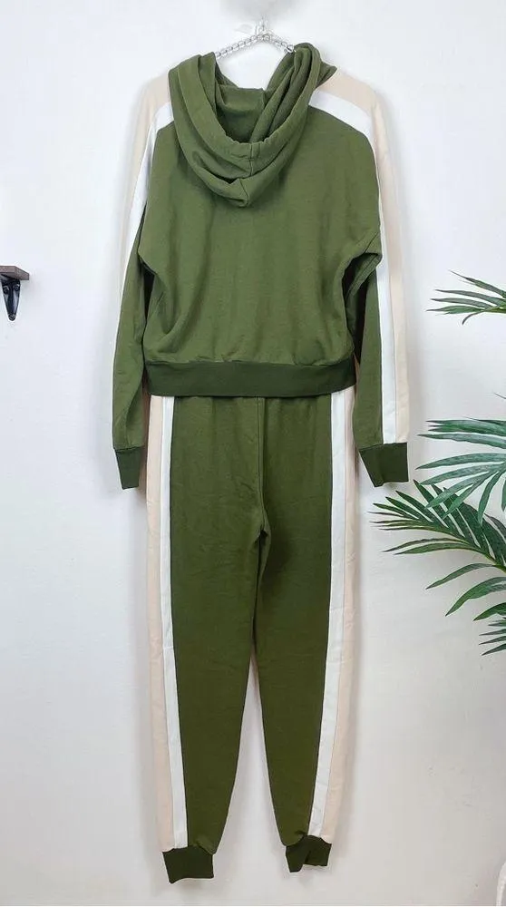 n:Philanthropy Carmel Sweatshirt & Hatton Jogger Set Olive Multi - Image 9