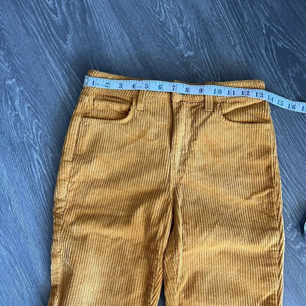 L’Agence Corduroy Pants Womens Size 25 Oriana Mustard Yellow - Image 4
