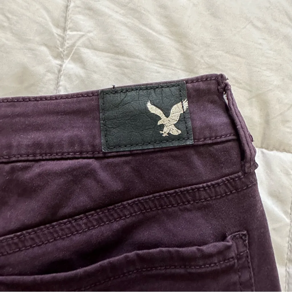 American Eagle Jeggings 360 Super Stretch Eggplant Purple Women's Size 8 Regular - Image 3