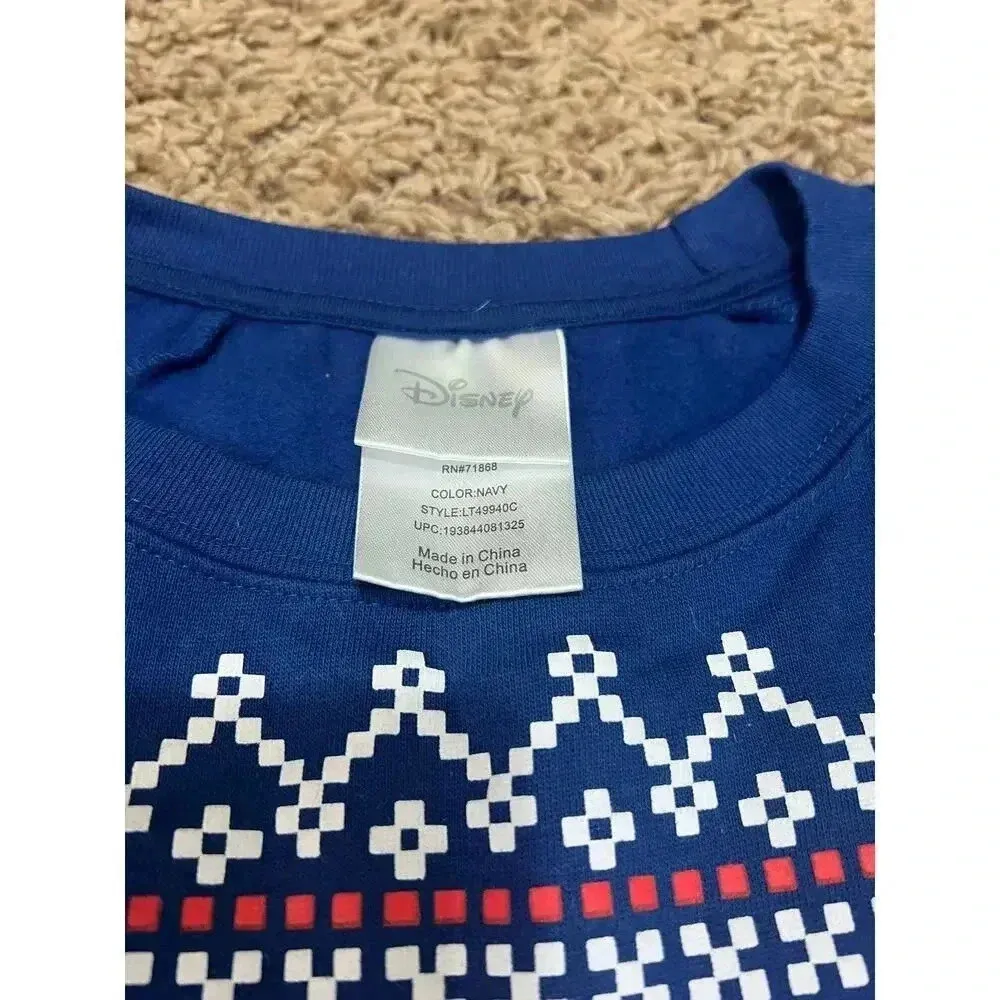 Disney Christmas Sweatshirt Merry Stitchmas Light-Up Womens/Jrs Sz Small - Image 7