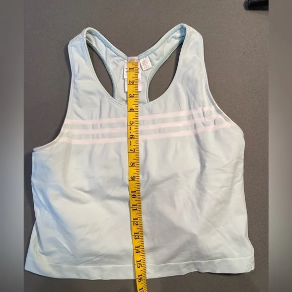 Adidas tank top‎ with stripes, size large - Image 3