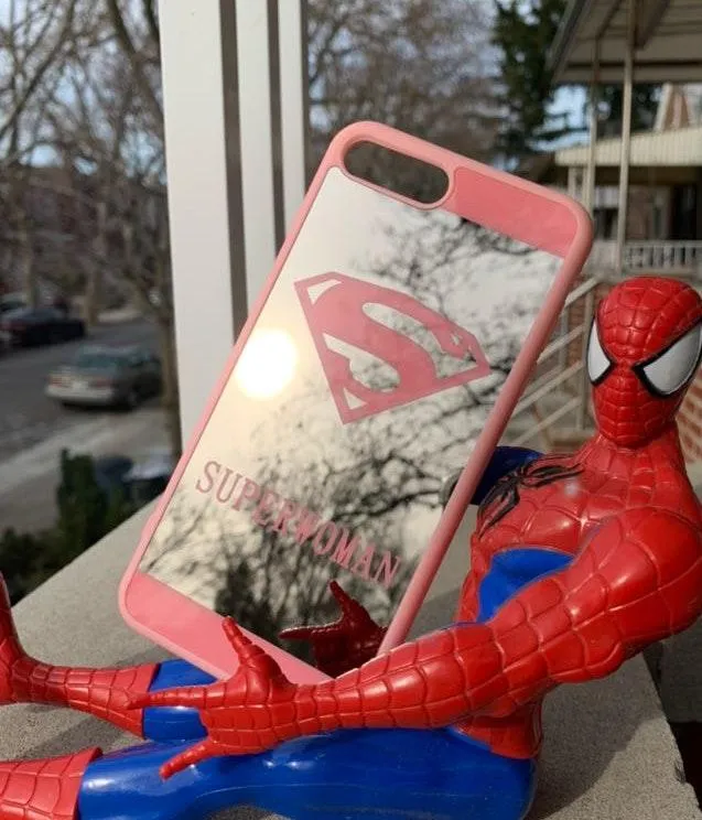 iPhone 8Plus & 7Plus Cute Drop Protection Mirror Case - Image 5