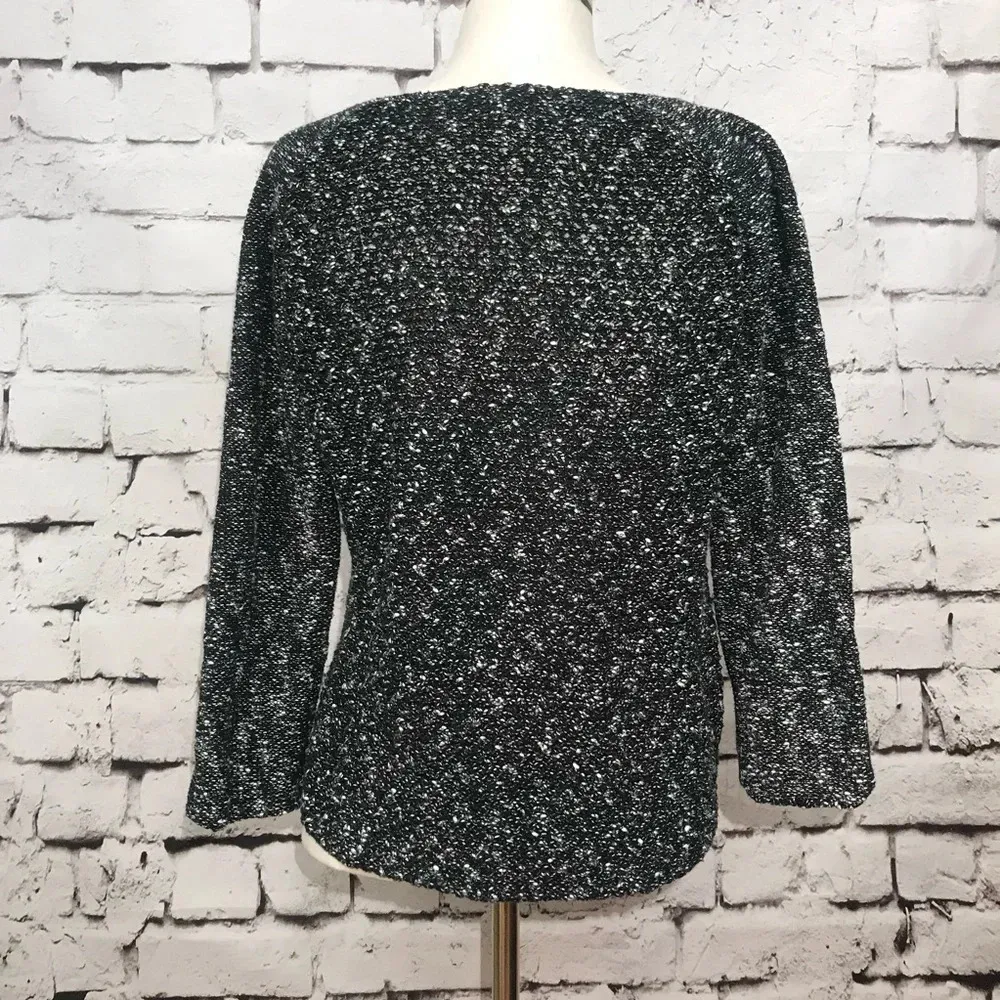 Helmut‎ Lang Caged Boucle Side Slit Pullover - Image 5