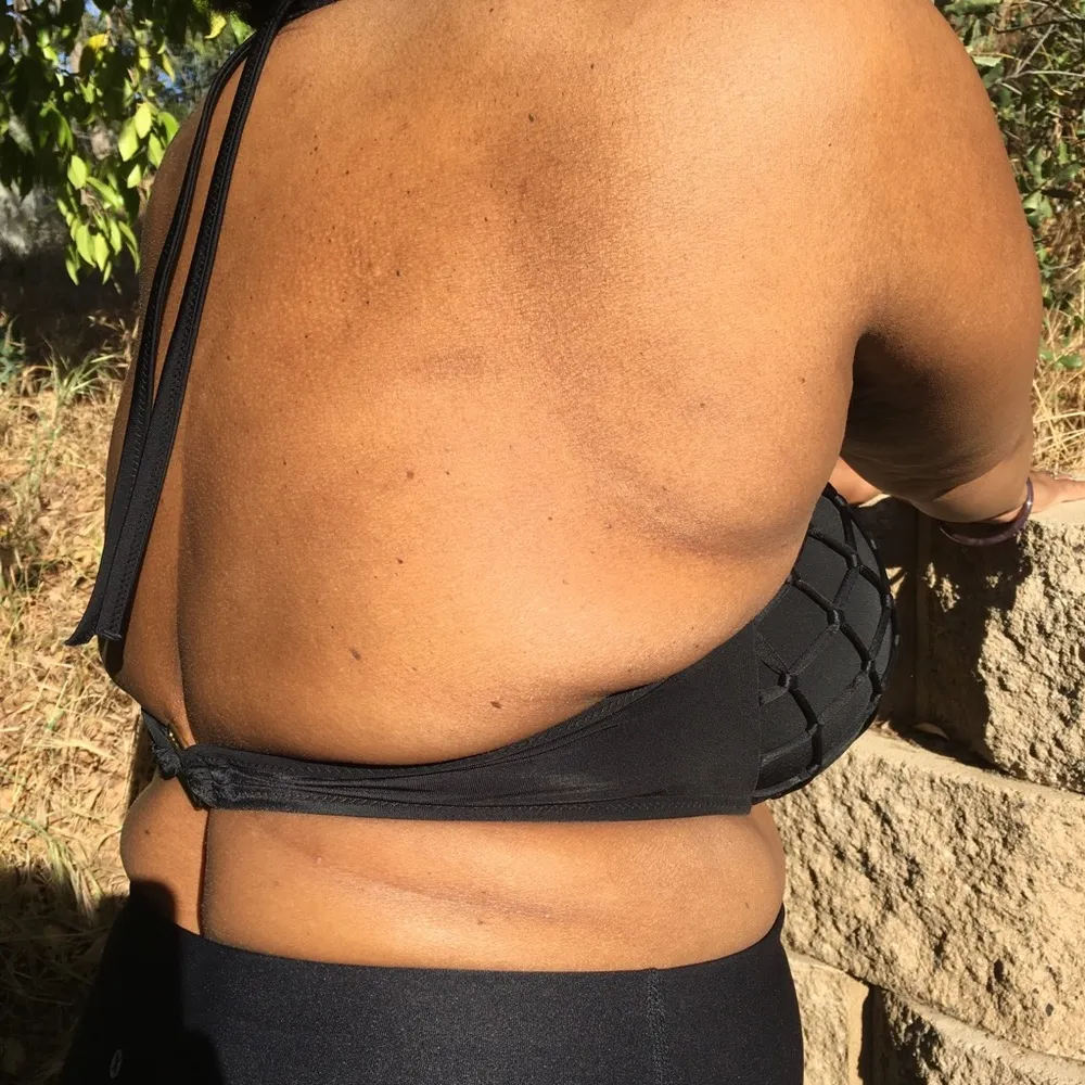 Black bikini top, halter neck bikini top - Image 8