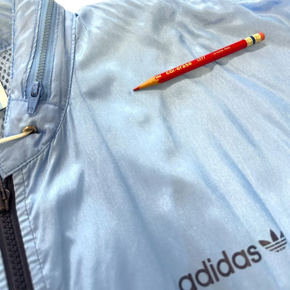 Adidas | M | VINTAGE 90's Zip-Up Hidden Hood Nylon Windbreaker Track Jacket - Image 12