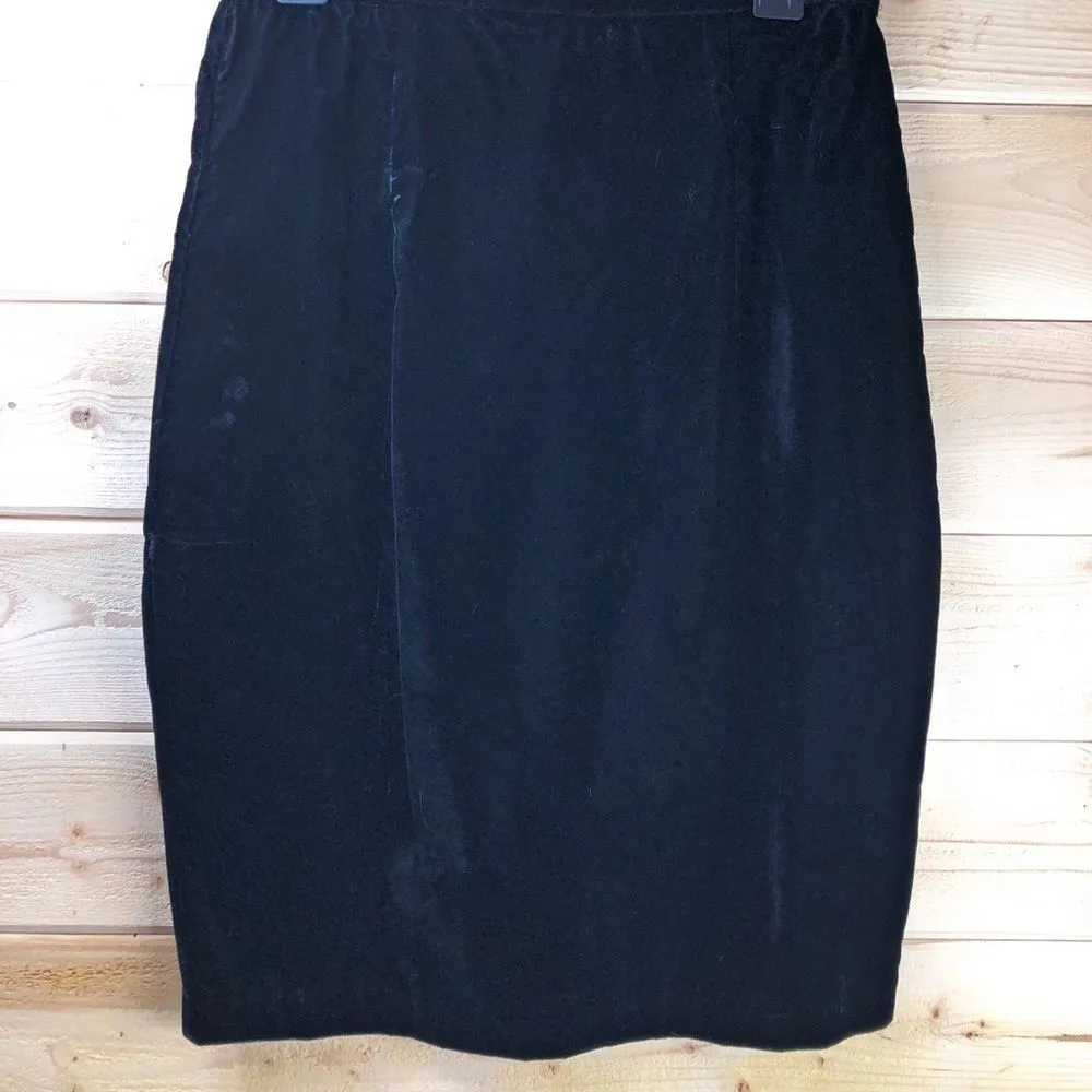 Scott McClintock Vintage 3‎ Piece Velvet Set Black Size 10 - Image 5