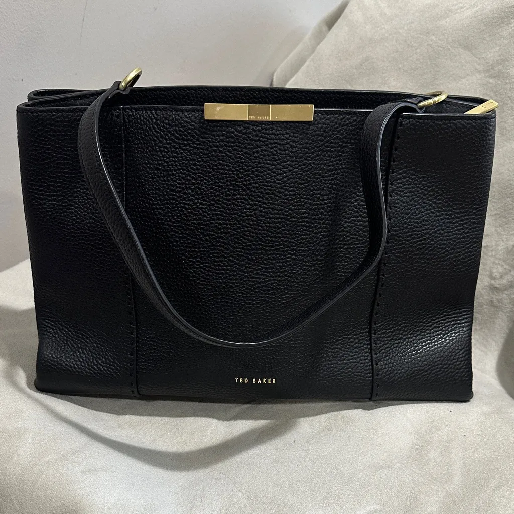 Ted Baker Alonso Camieli Black Leather Shoulder Bag - Image 13