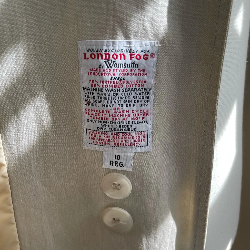 Vintage - London Fog Rain Trench Coat - Image 5