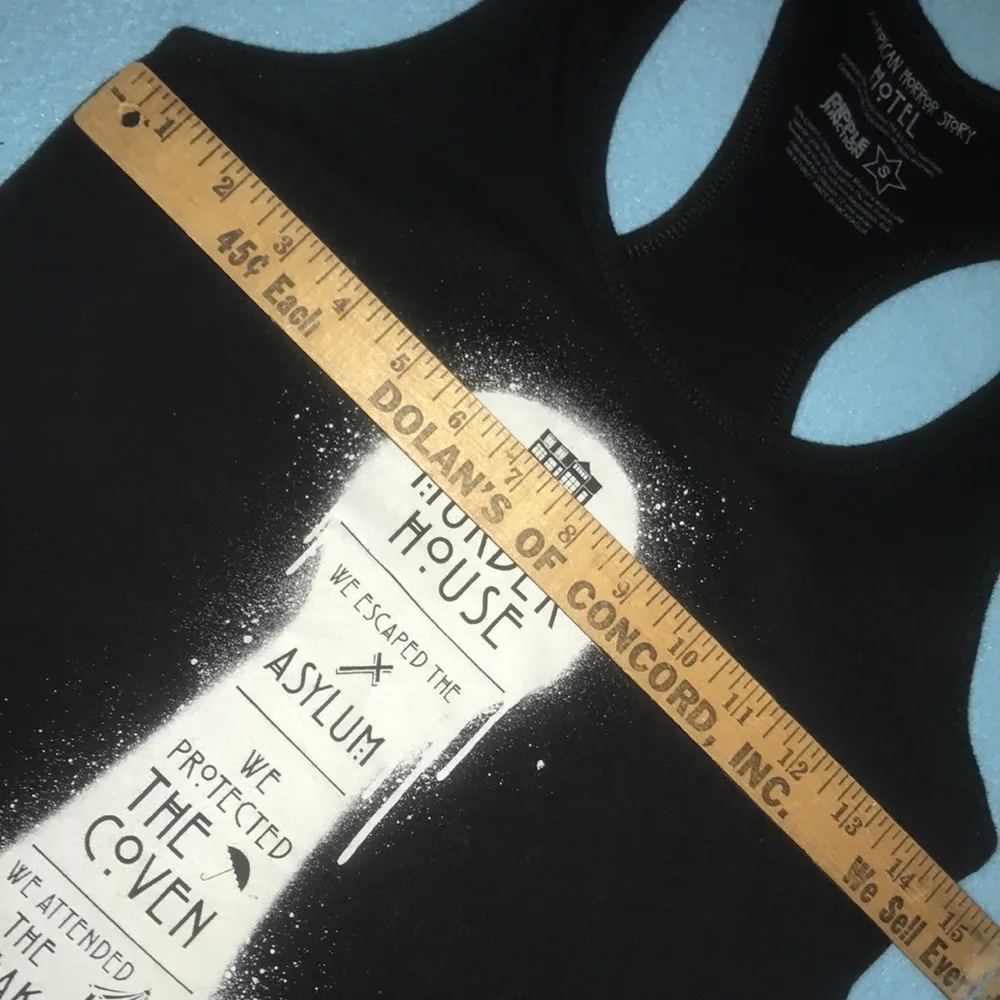 RIPPLE JUNCTION AMERICAN HORROR STORY HOTEL black muscle tank top NEW size S - Image 5