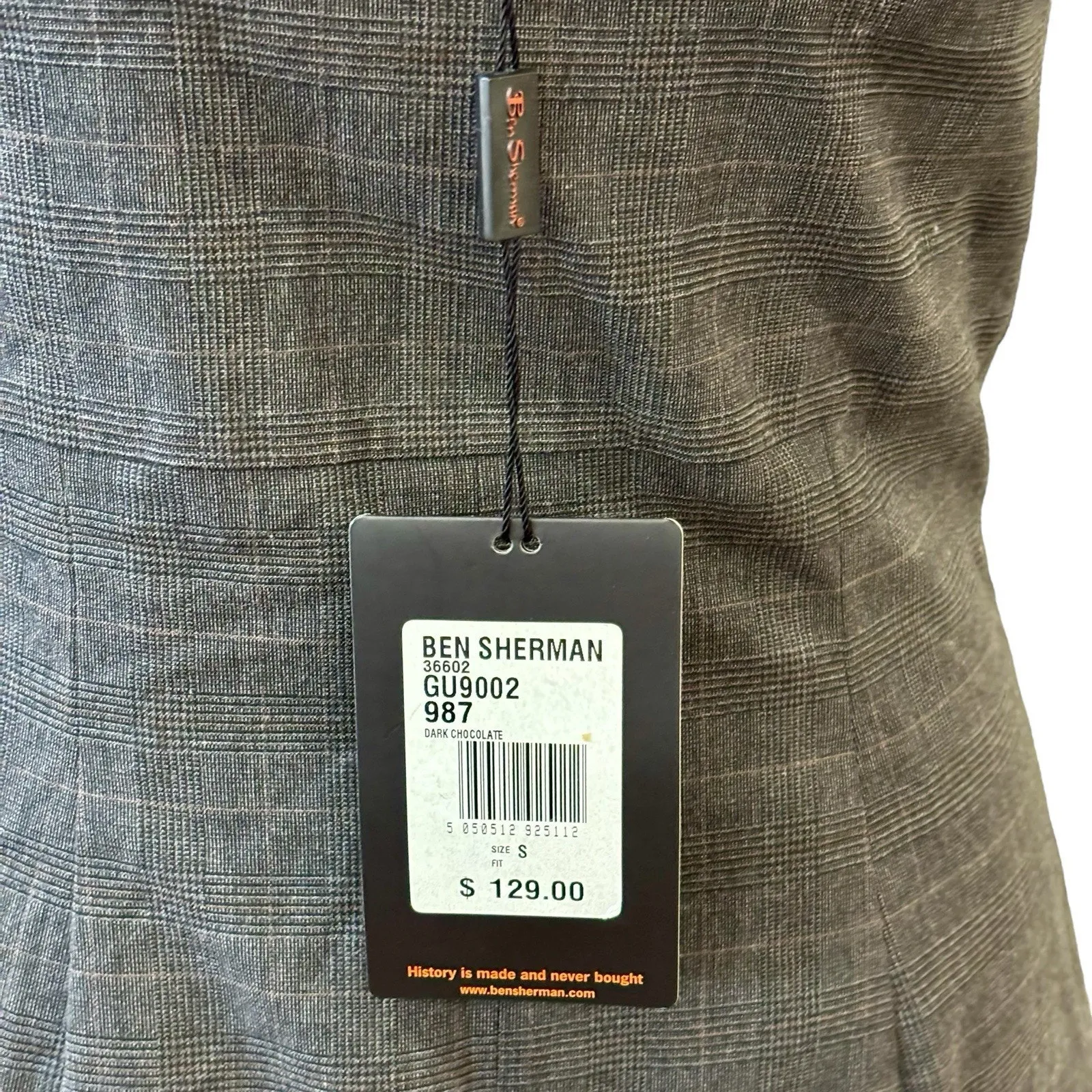 NWT Ben Sherman Women’s Size S Gray Herringbone Sleeveless Dress $129 - Image 5