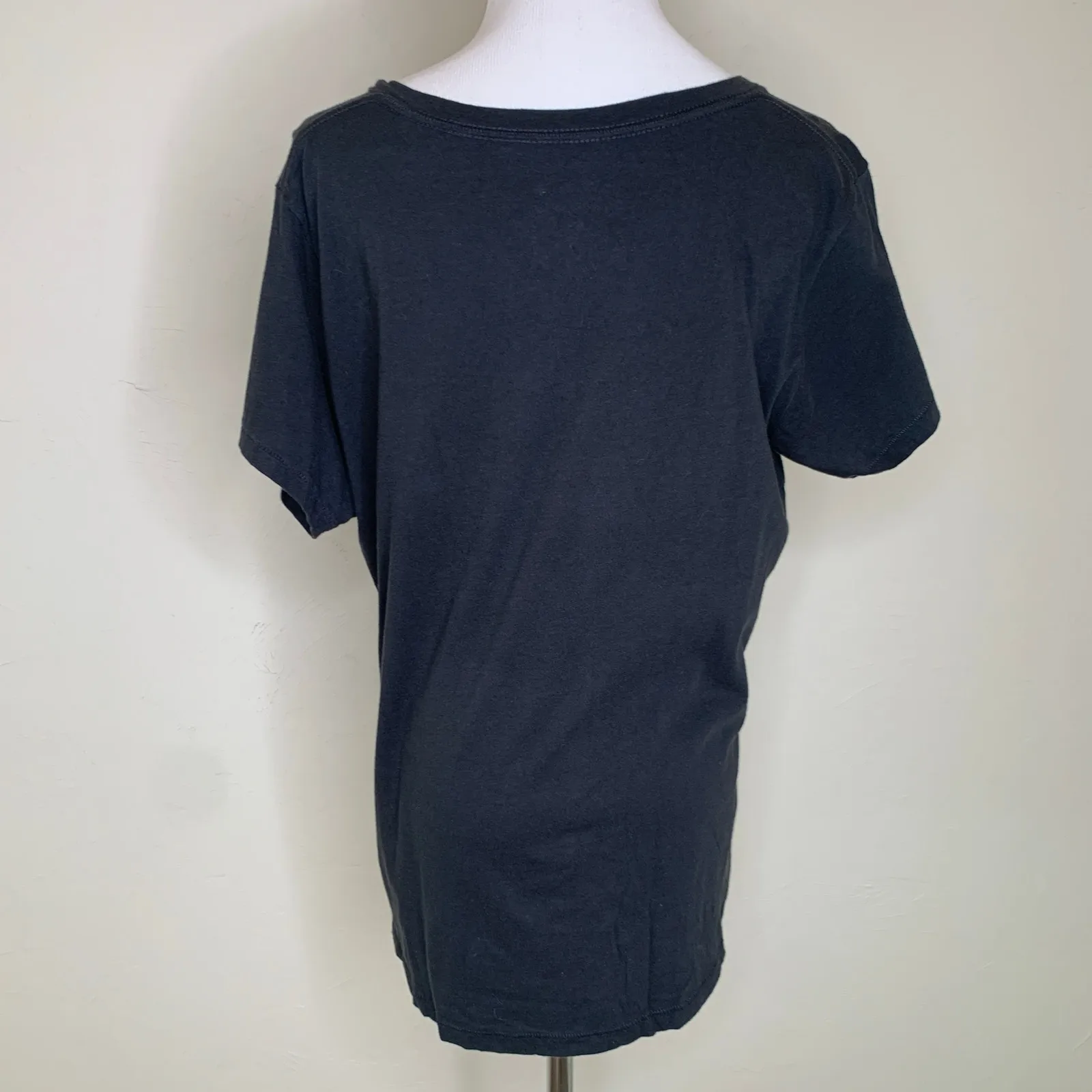 Love you a latte Black V Neck Shirt Sz Small - Image 3