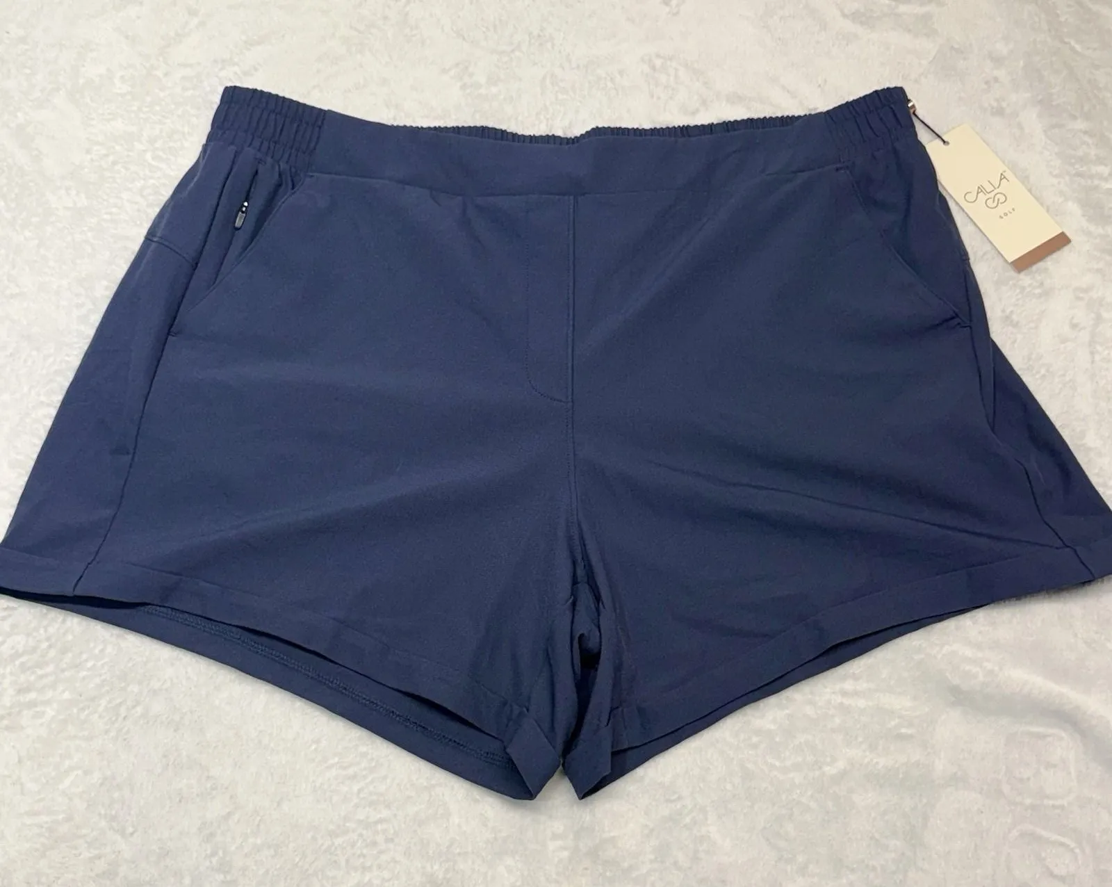 Calia by Carrie Underwood On The Fly Golf Short Size XL Navy 5" Inseam NWT Blue - Image 1