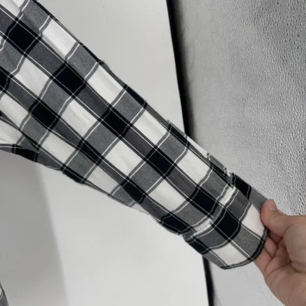 Croft & Barrow Buffalo Plaid Button‎ Down Soft Flannel Shirt Size 1X Gingham - Image 9
