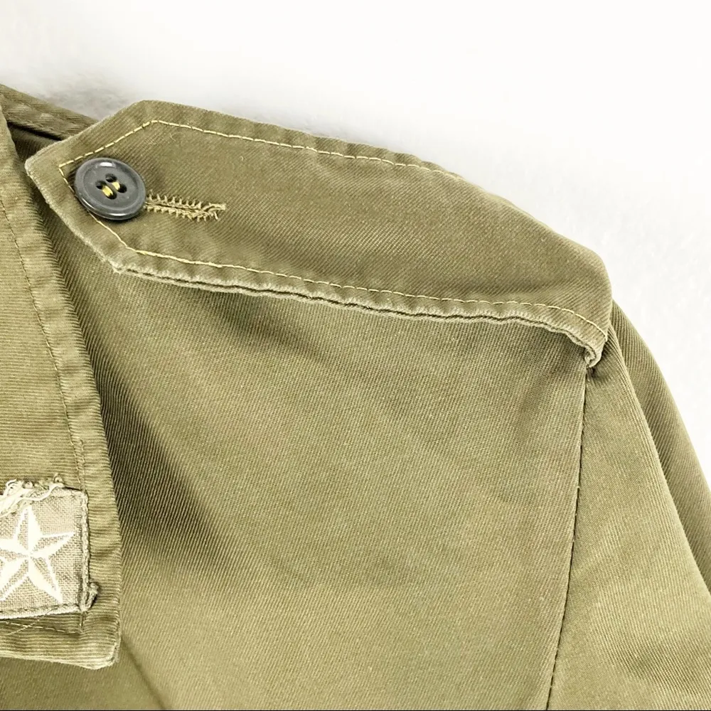 FURST OF A KIND Green Multiple Pocket Long Sleeves Button Utility Jacket Medium - Image 12