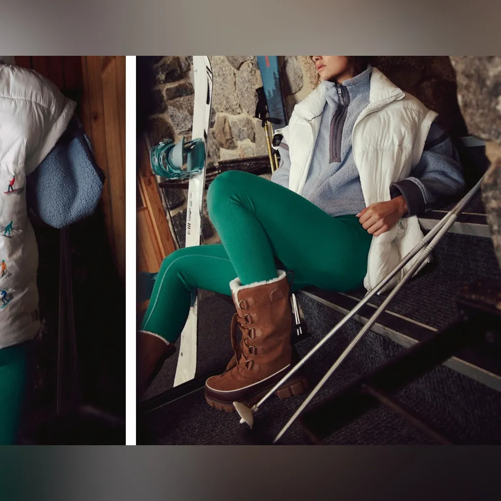 NWOT Free People FP Movement In A Bubble Printed Puffer Vest - ski combo - small - Image 6