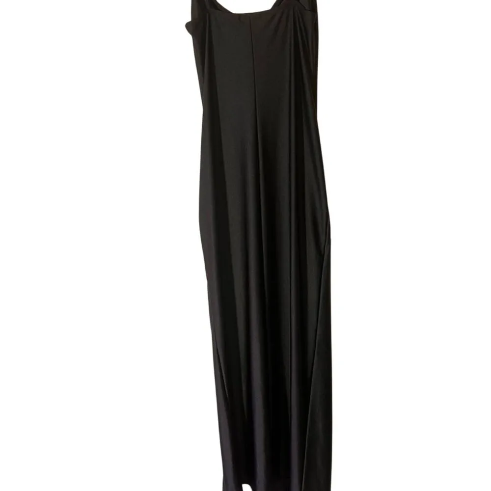Popular 21 Sleek Black Bodycon Full Length W/ Side Slit‎ Women’s Large - Image 6