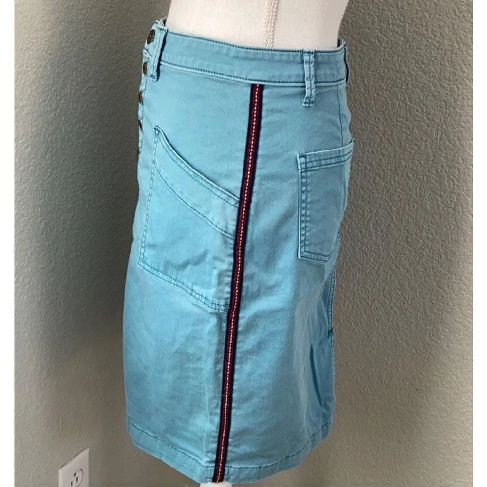 Pilcro and the Letterpress Denim Pencil Skirt Size 4 - Image 13
