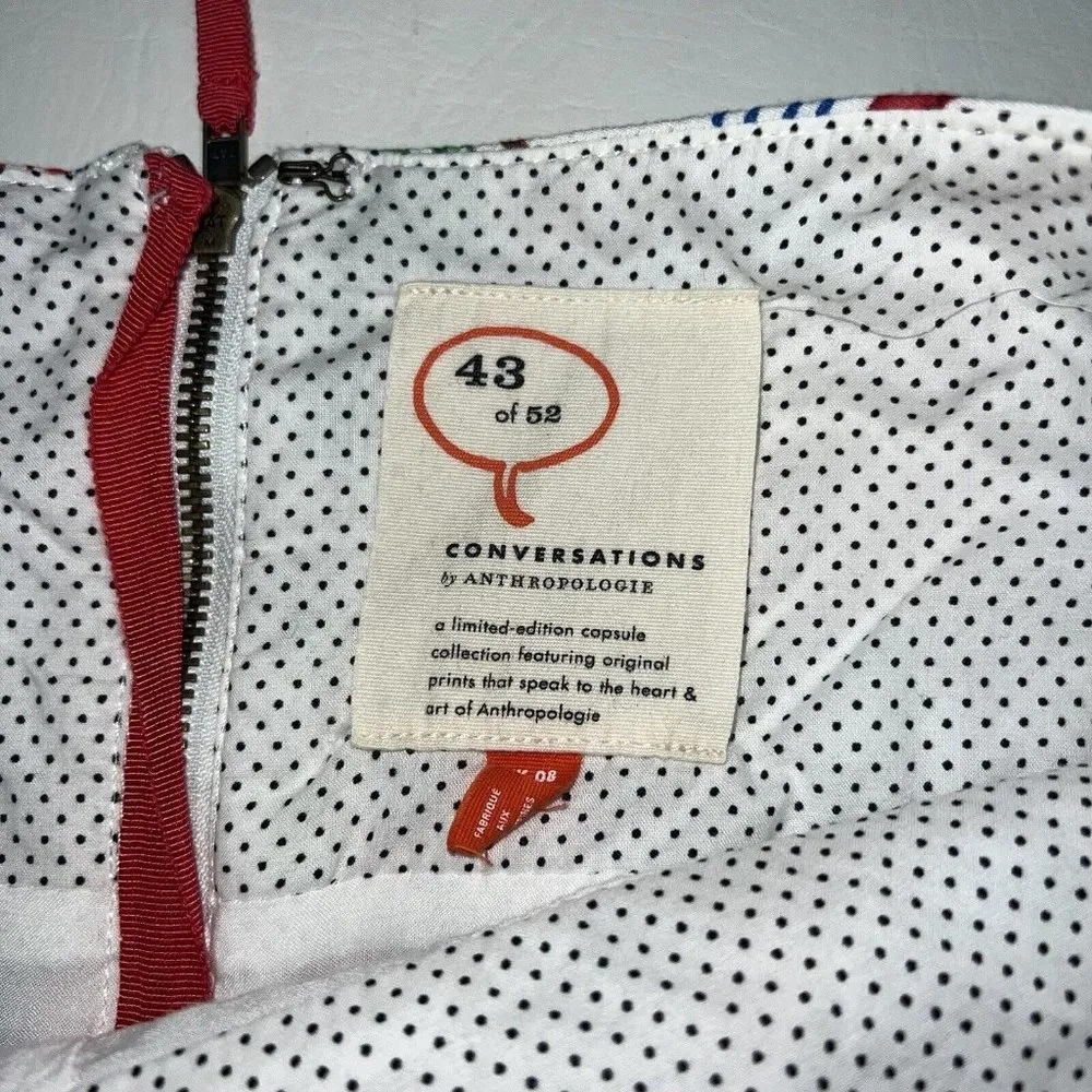 Anthropologie 43 of 52 Conversations Linen Blend Umbrella Buttoned Skirt Women 4 - Image 4