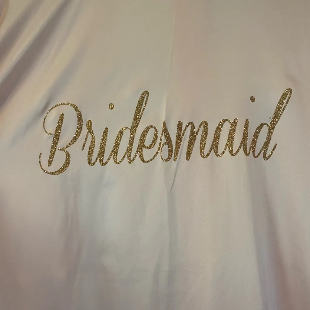 Satin Bridesmaid Soft Pink Bridal Party Robe Size undefined - Image 8