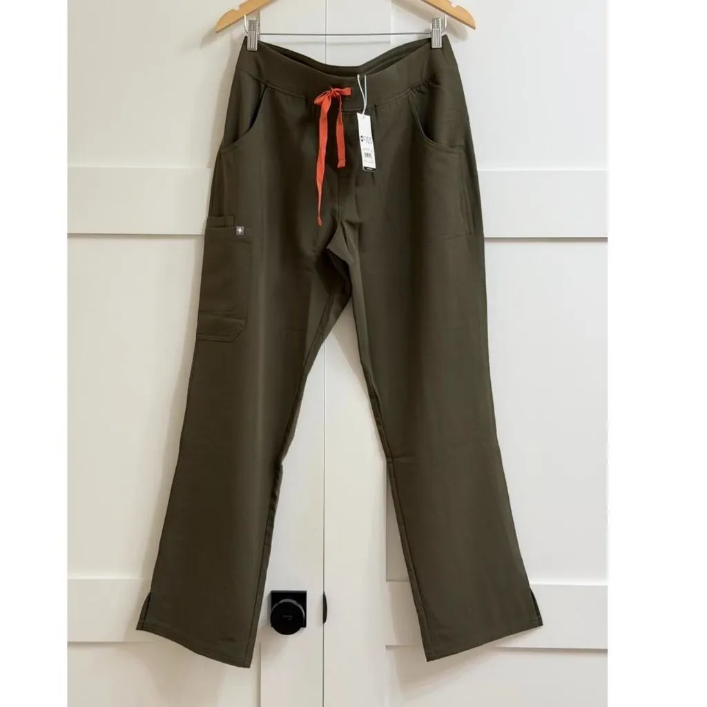 Figs Kade Cargo Scrub Pants in Spruce, Size Large - Image 8