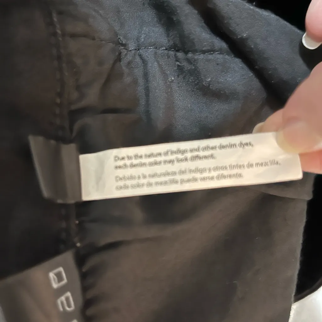 Risen Black Ankle Length Wide Leg Jeans Denim Sz 5 Sz 27 - Image 10