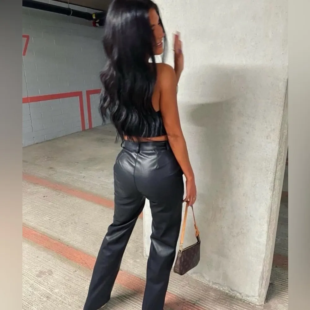 The Kript Briar Black Faux Leather pants - Image 3