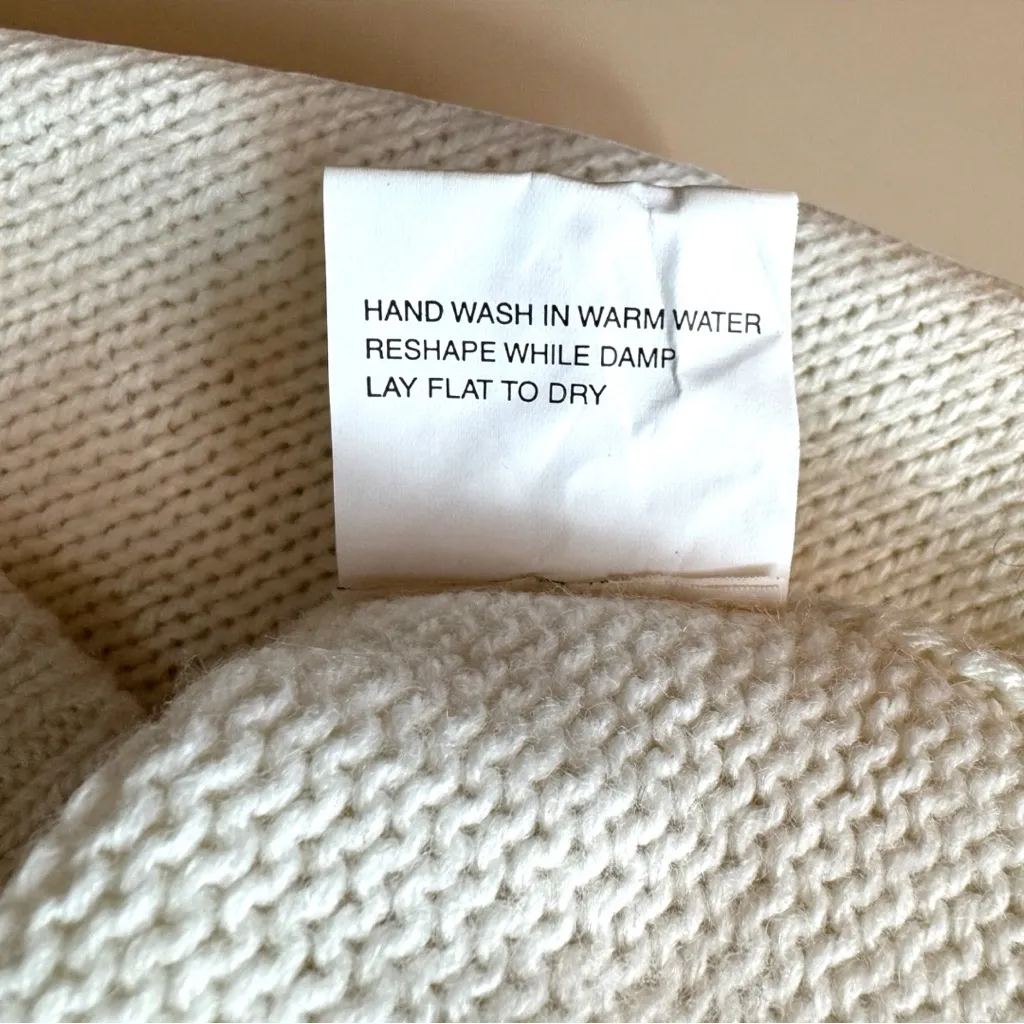 Wet Seal Cable Knit Sweater Dress – Light Cream White – Size S Y2K - Image 8