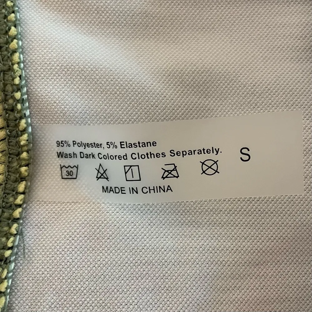 SHEIN Ribbed Chain Linked Lace Up Underwire Bikini, Green, Size S, NWOT - Image 8