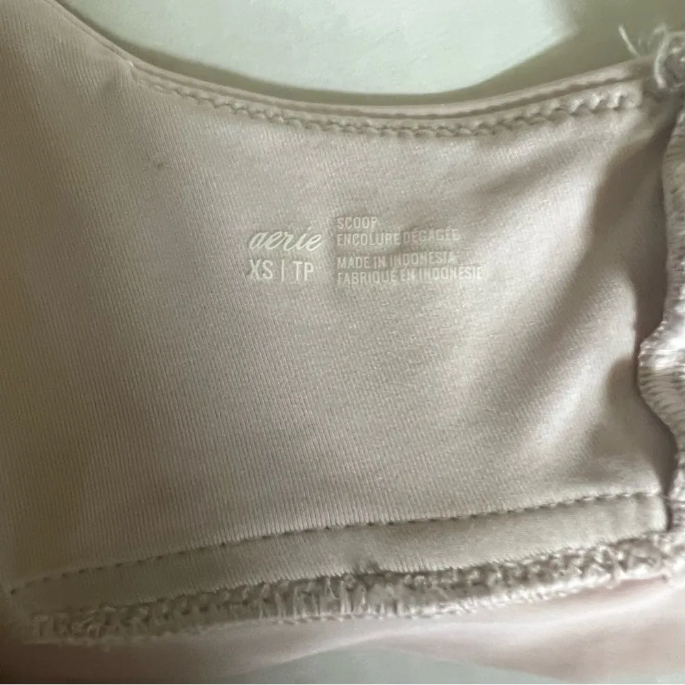 Aerie Scoop neck bikini top pink size xs - Image 5