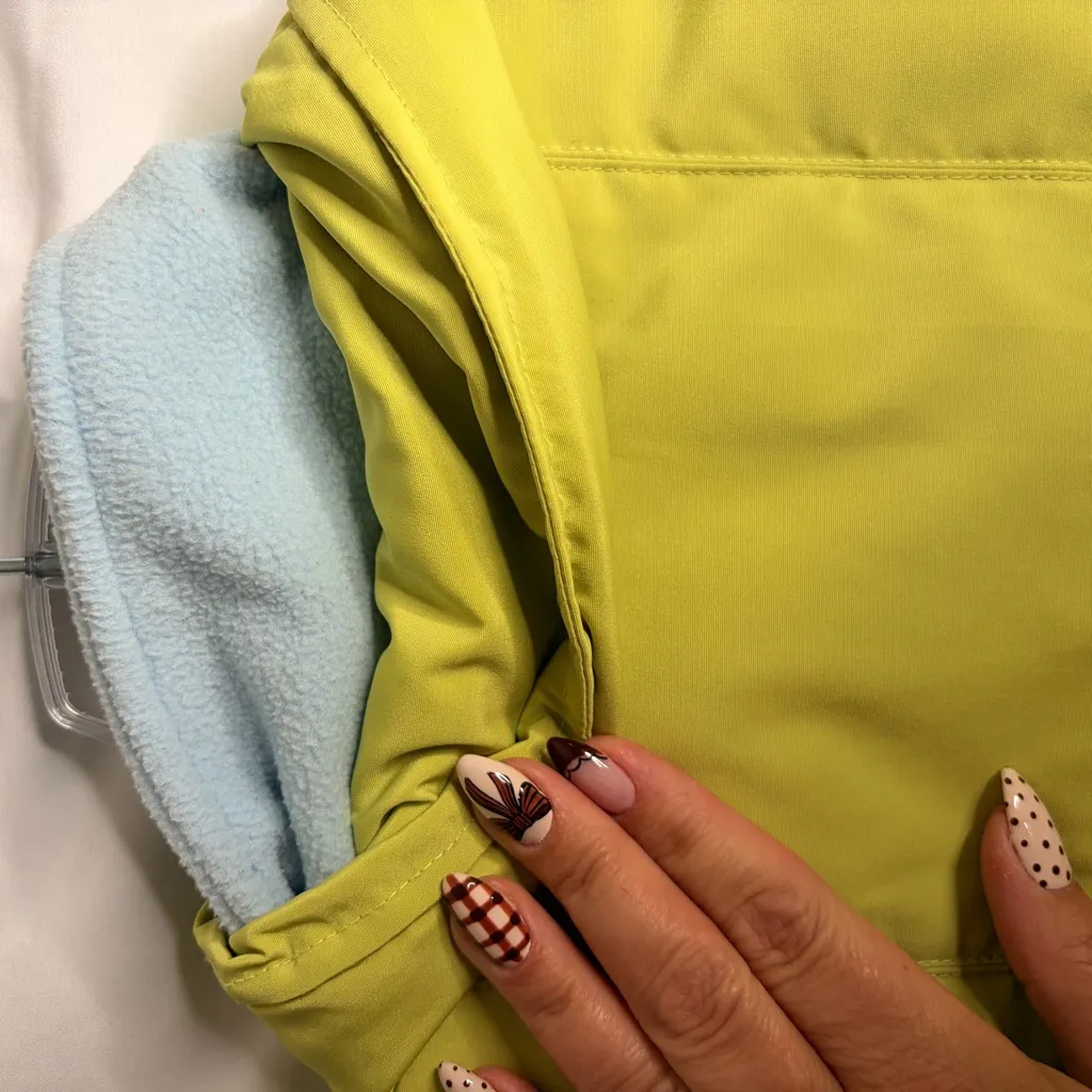 Westbound Women’s L Lime Green Puffer Jacket Down Feather Fleece Lined Winter - Image 8