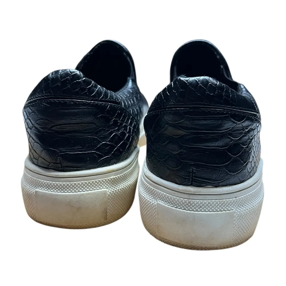 Coconuts by Matisse  black snake-embossed platform sneakers - Size 9.5 - Image 2