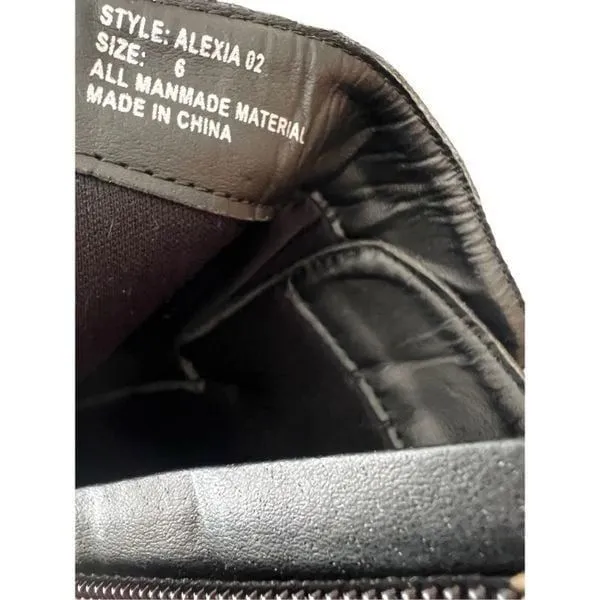 Twisted  black Booties Size 6 - Image 7