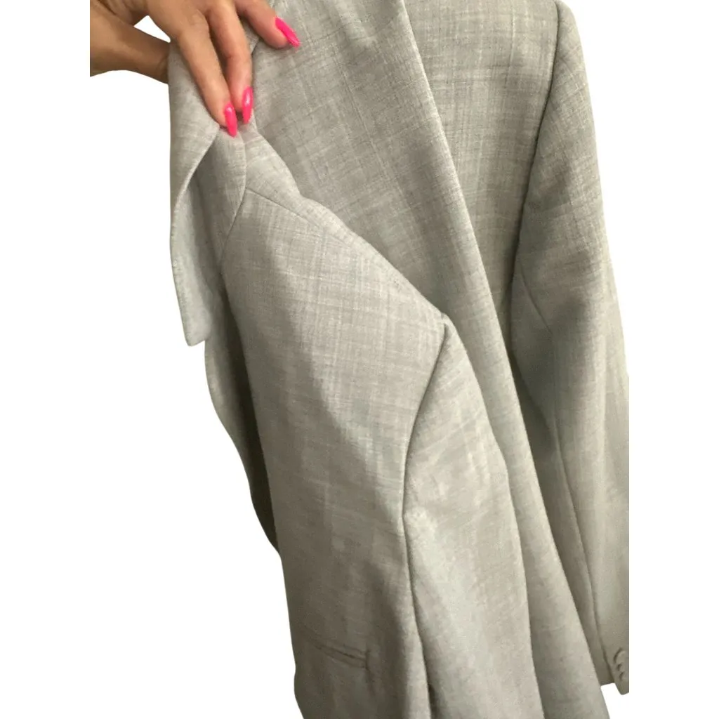 VICTORIAS SECRET Body by Victoria Gray Blazer Jacket Size 10 - Image 4