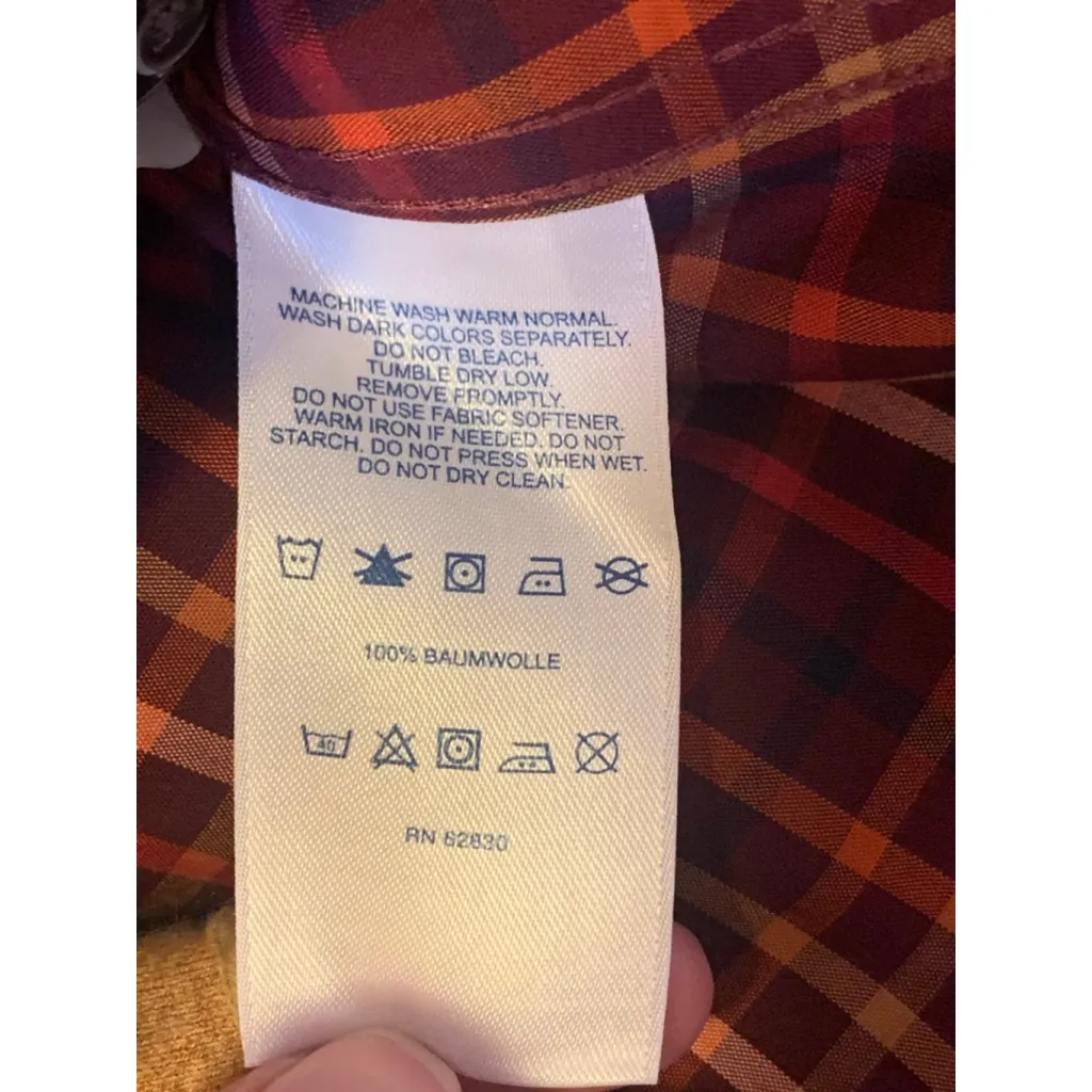 Land’s End Button Down 16 petite Multi Color Plaid - Image 3