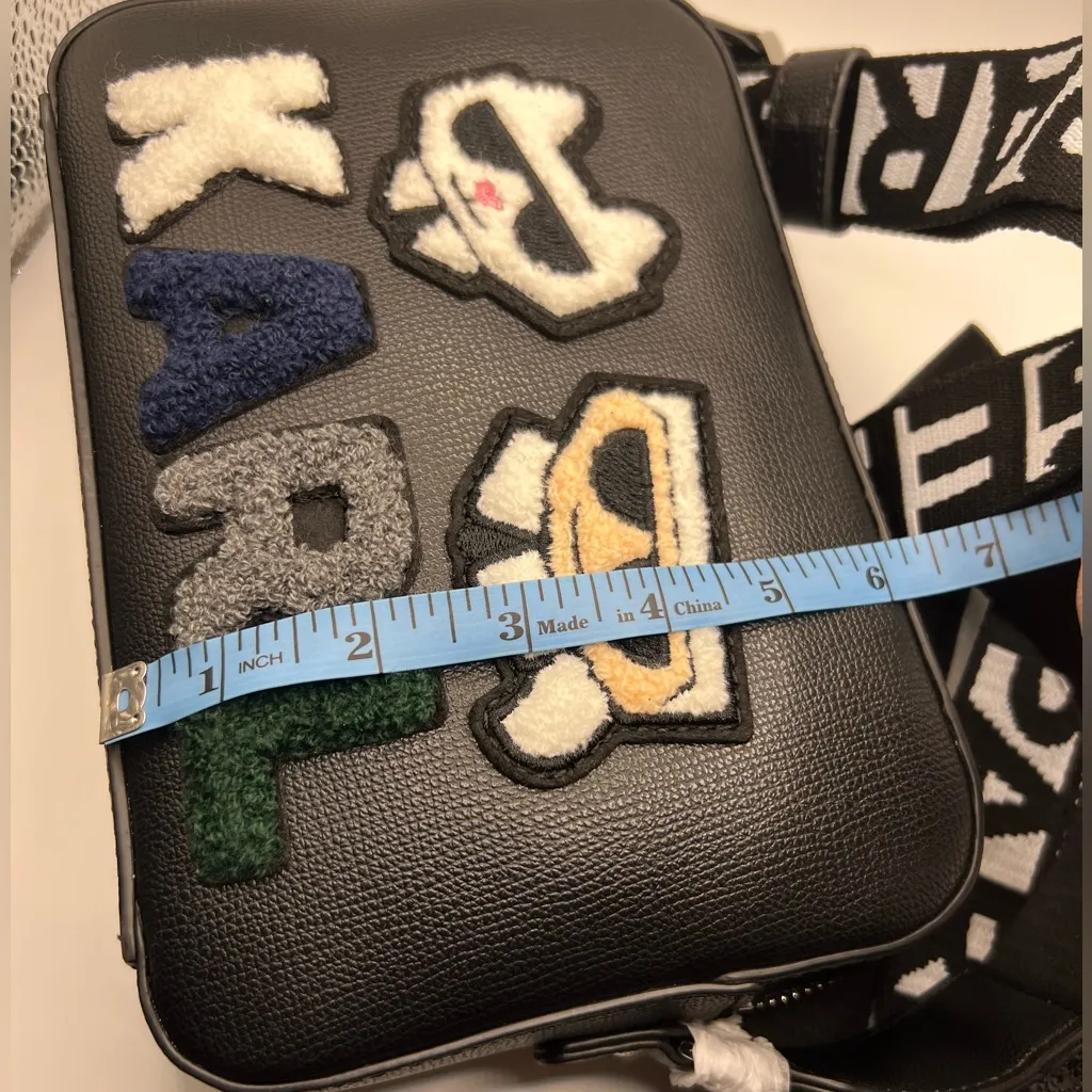 COPY - NWT KARL LAGERFELD PARIS Black Maybelle Crossbody Camera Bag Purse - Image 6