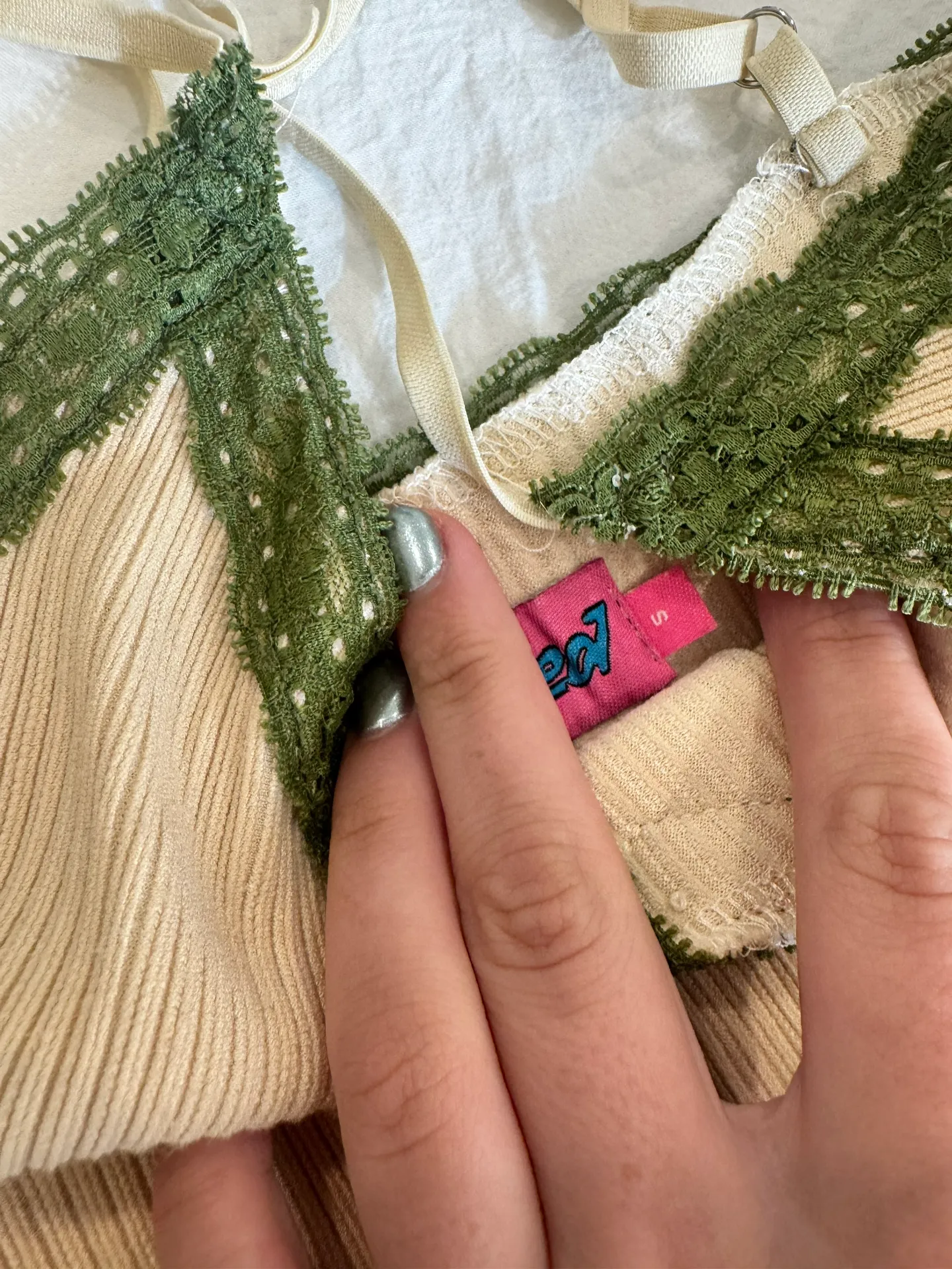 Bodysuit Lace Green - Image 2