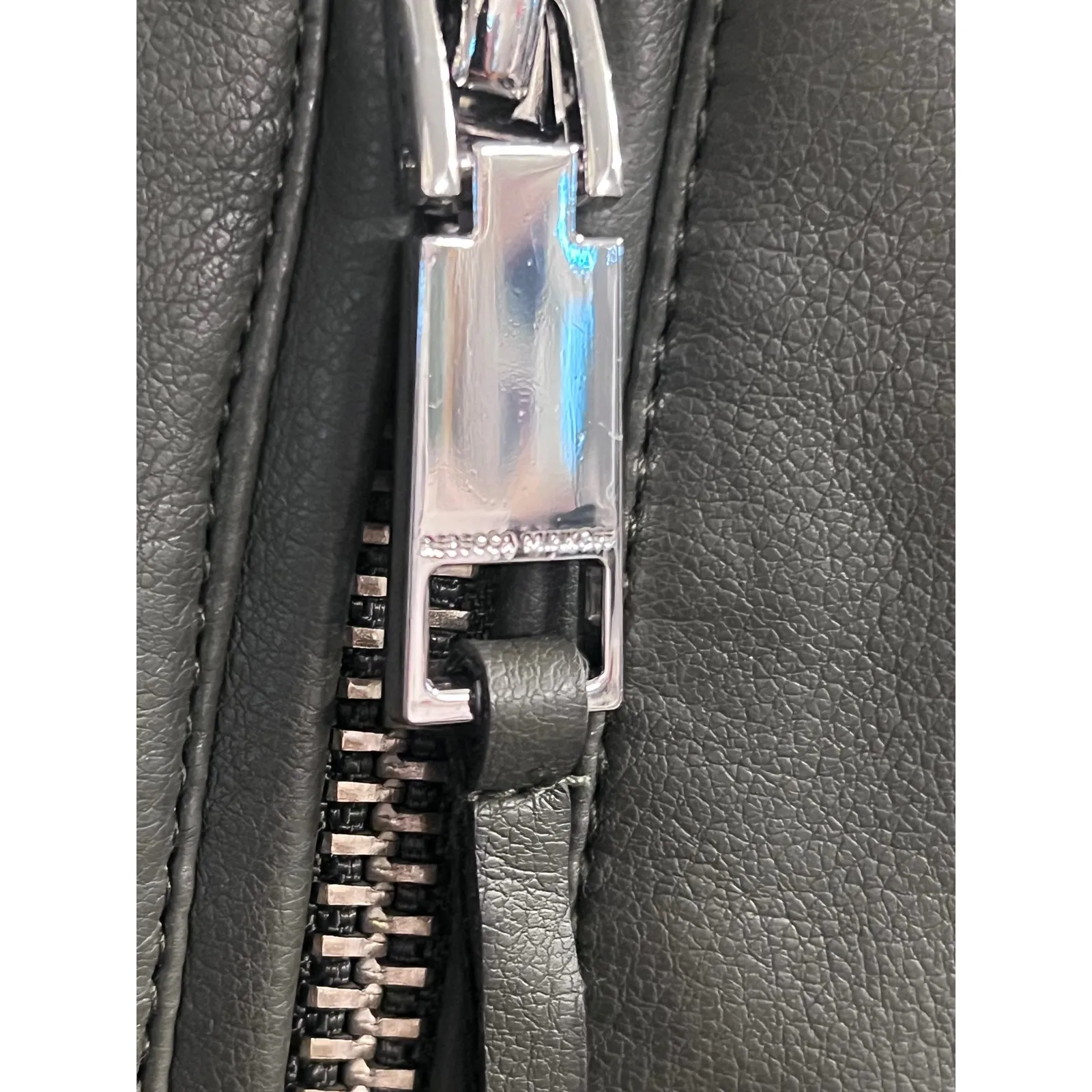 Rebecca Minkoff Olive Green Moto Jacket Size S Faux Vegan Leather Biker Coat NWT - Image 7