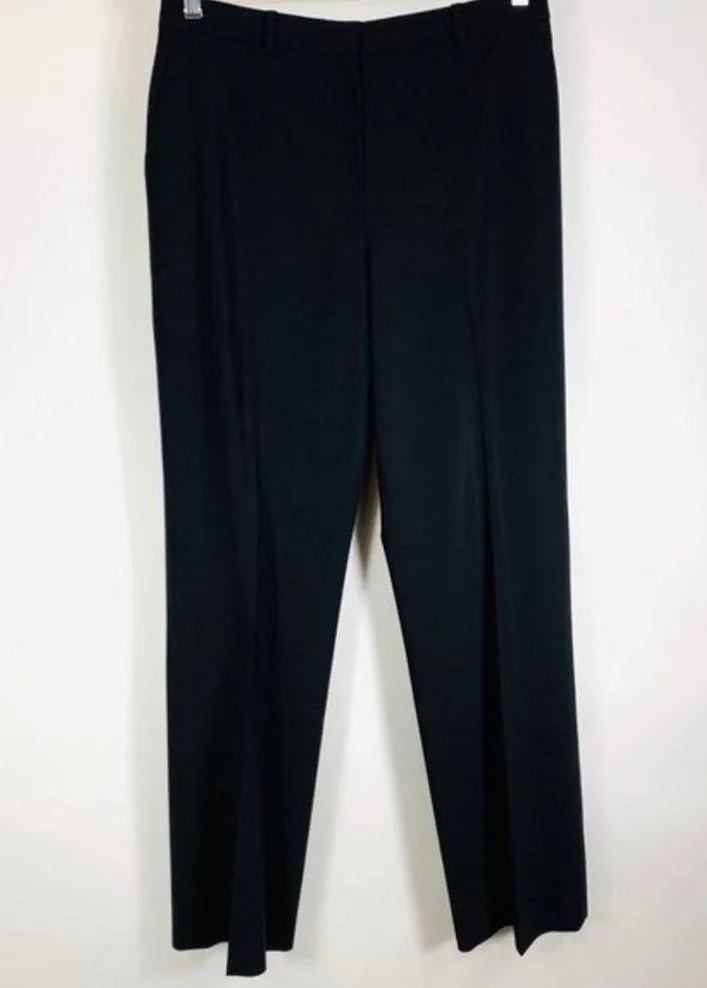 Vtg Casual Corner Wool Blend Dress Trouser Sz 8 Black - Image 2