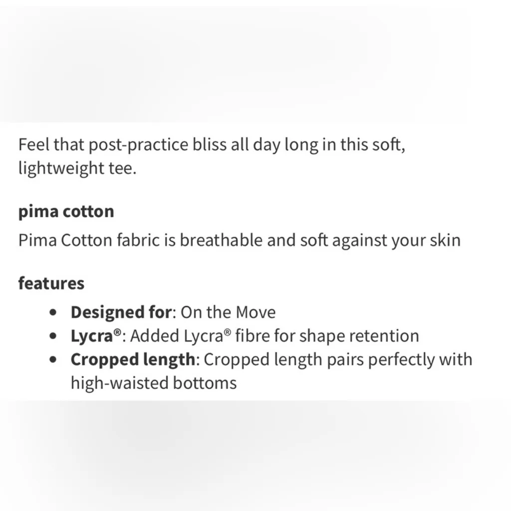 Lululemon  Cates Tee in Black - Image 6