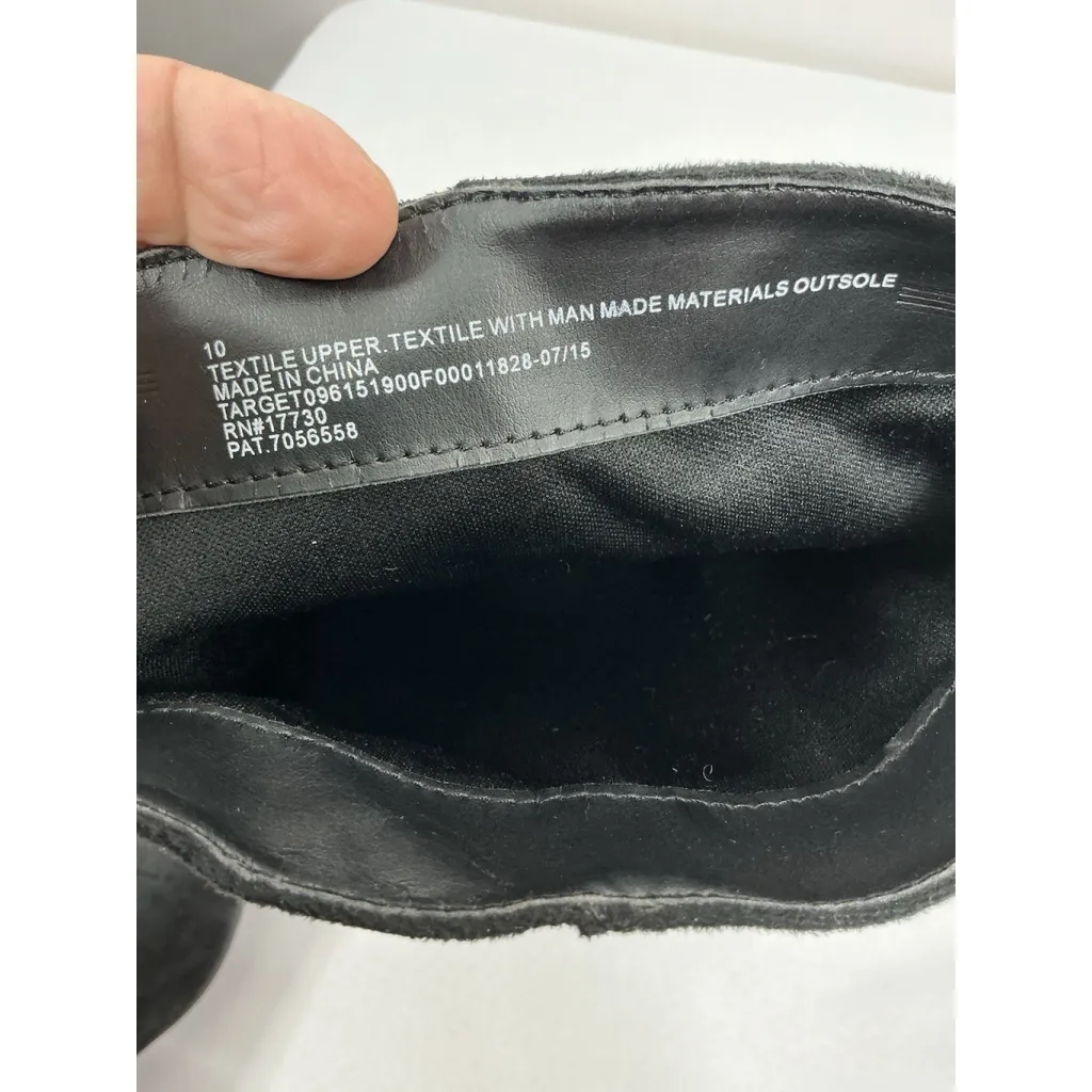 Womans Target Pullon Knee High Boots 10 Black Almond Toe - Image 7